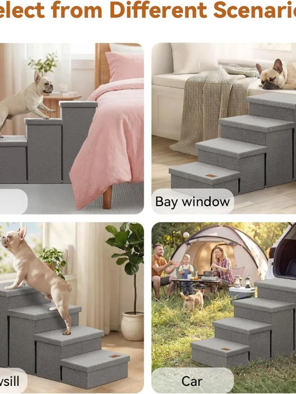 Zerbuger Dog Stairs with Storage 23